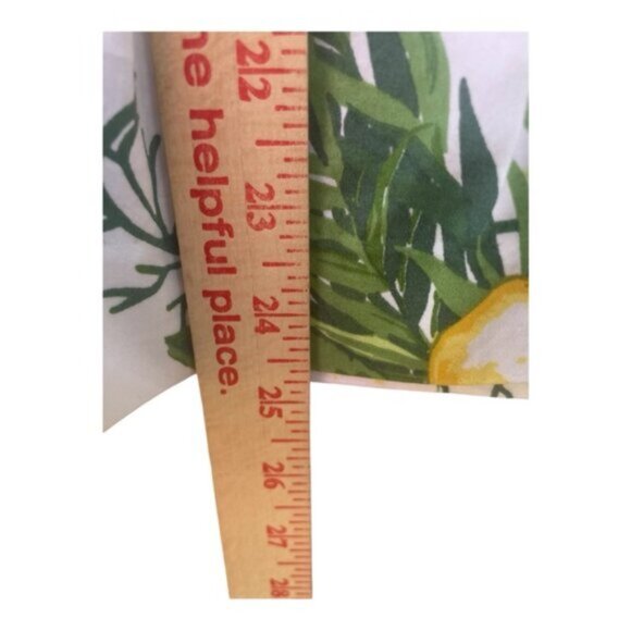 Talbots Lemon Print Skirt Women's A-Line Flare Side Zip Cotton Size 6 - Picture 7 of 10